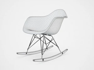 Eames plastic Armchair RAR 3D Model