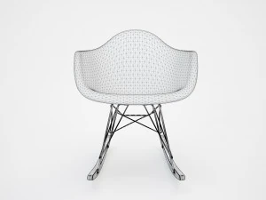 Eames plastic Armchair RAR 3D Model