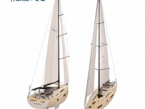 Яхта Ганза 675 3D Модель
