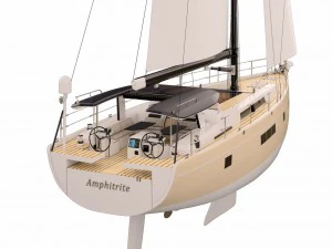 hanse 675 yacht 3D Model