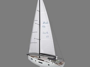 hanse 675 yacht 3D Model