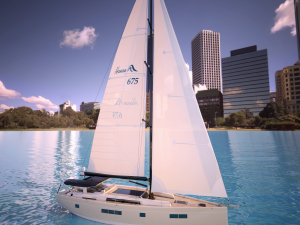 hanse 675 yacht 3D Model
