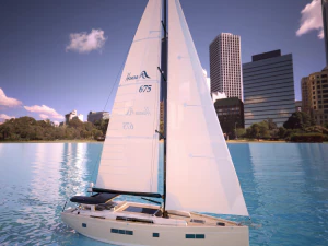 hanse 675 yacht 3D Model