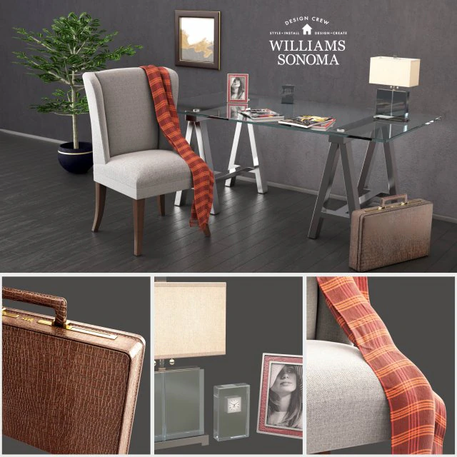 williams-sonoma cabinet 3D Model .c4d .max .obj .3ds .fbx .stl .blend 