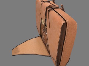 travel bag 1940 3D Model