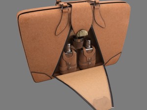 travel bag 1940 3D Model