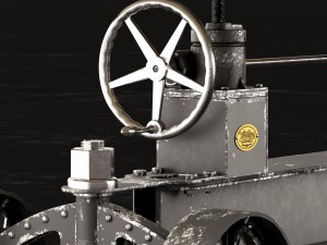 train-crank-table 3D मॉडल