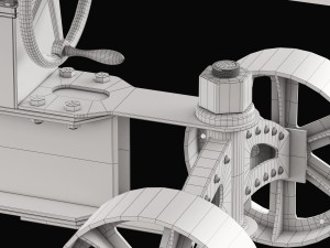 train-crank-table 3D मॉडल