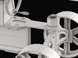 train-crank-table 3D Model