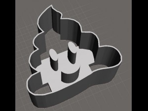 emoji cookies- pie cat ghost ok vjik3d 3D Print Model