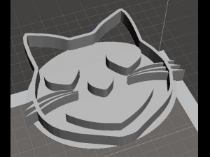 emoji cookies- pie cat ghost ok vjik3d 3D Print Model