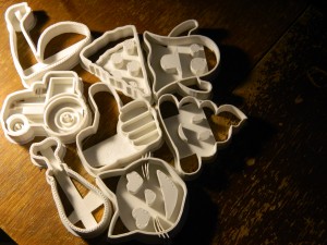 emoji cookies- pie cat ghost ok vjik3d 3D Print Model