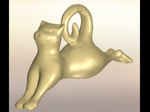 cat yoga Model Cetak 3D