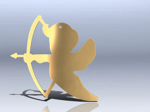 pendant angel 3D Print Model
