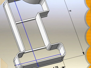 beautiful numbers 10 pc -70mm-cookie cutters Modelo de Impressão 3D