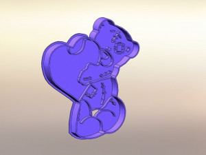 teddy bear shirt- 100 mm - 2 pcs 3D Принт Модель