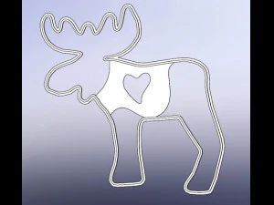 moose ans home - 2 pcs 3D Print Model