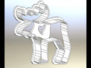 moose ans home - 2 pcs 3D Print Model