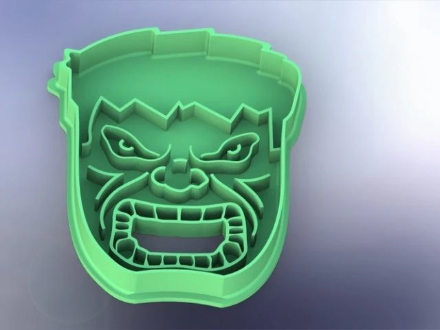 cookie cutter hulk-100 3D Print Model .c4d .max .obj .3ds .fbx .stl .blend 