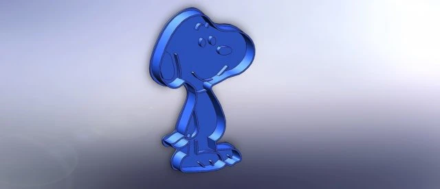 cookie cutter- snoopy 100 3D Print Model .c4d .max .obj .3ds .fbx .stl .blend 