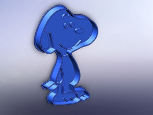 cookie cutter- snoopy 100 3D Baskı Modeli