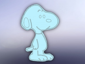 cookie cutter- snoopy 100 3D printmodel