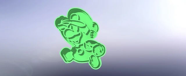 mario cookie cutter-60 3d print model 3D Print Model .c4d .max .obj .3ds .fbx .stl .blend