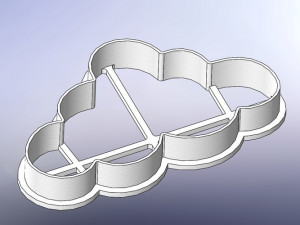 beautiful clouds-set 40-80-120 3d print model 3Dプリントモデル