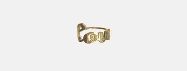 ring-love norian-54-64 mm 4pcs 3D Model .c4d .max .obj .3ds .fbx .stl .blend 