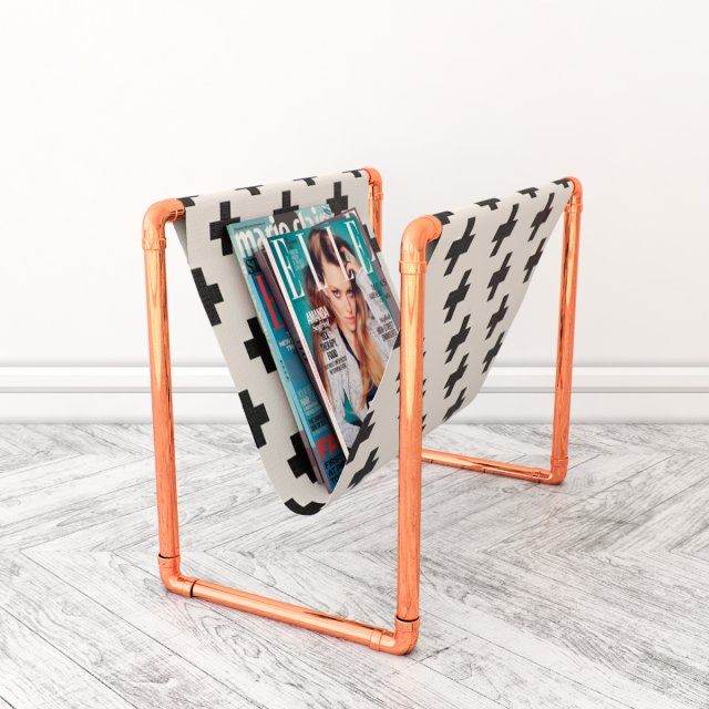copper stand magazine Modèle 3D .c4d .max .obj .3ds .fbx .stl .blend 