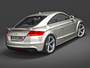 Audi tt rs 2010 3D मॉडल