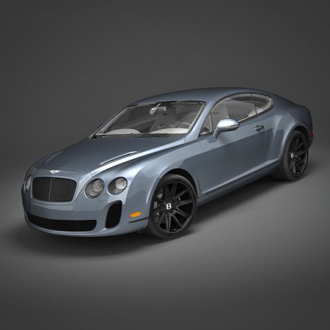 bentley continental ss 2010 3D Модель .c4d .max .obj .3ds .fbx .stl .blend 