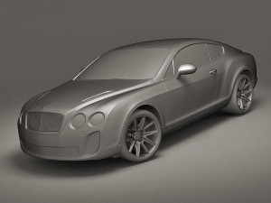 bentley continental ss 2010 3D Модель