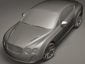bentley continental ss 2010 3D Модель