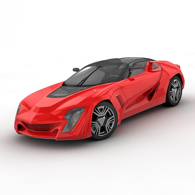 bertone mantide 2010 3D Модель .c4d .max .obj .3ds .fbx .stl .blend 
