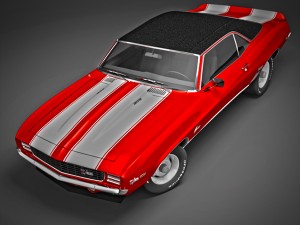 chevrolet camaro z28 1969 Modèle 3D