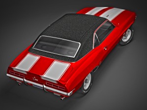 chevrolet camaro z28 1969 Modèle 3D