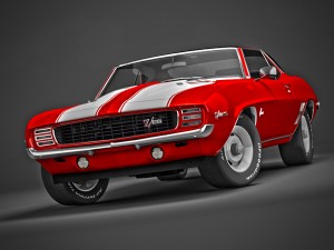 chevrolet camaro z28 1969 Modèle 3D