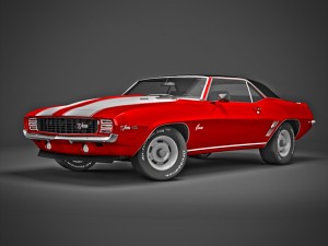chevrolet camaro z28 1969 Modèle 3D
