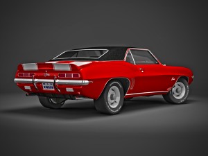 chevrolet camaro z28 1969 Modèle 3D
