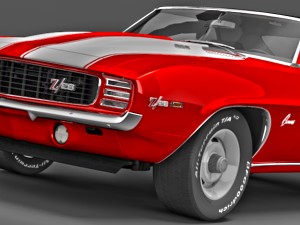 chevrolet camaro z28 1969 Modèle 3D