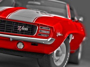 chevrolet camaro z28 1969 Modèle 3D
