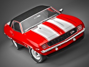 chevrolet camaro z28 1969 Modèle 3D
