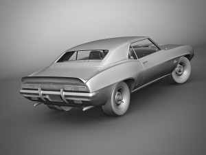 chevrolet camaro z28 1969 Modèle 3D