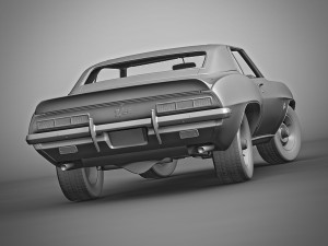 chevrolet camaro z28 1969 Modèle 3D