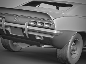 chevrolet camaro z28 1969 Modèle 3D