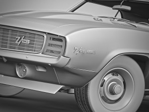 chevrolet camaro z28 1969 Modèle 3D