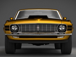 American Classic Muscle Car 1970 Modelo 3D