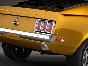 American Classic Muscle Car 1970 Modelo 3D