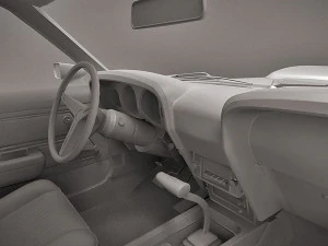 American Classic Muscle Car 1970 3D Model